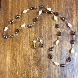 Necklace and earrings set